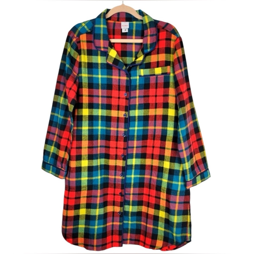 Hanna Andersson Multicolor Plaid Nightshirt